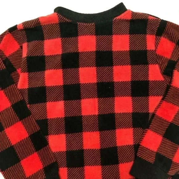 Carters Footed Onesie Red  & Black Fleece Size 4T - Picture 14 of 16